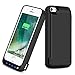 iPhone 5 5S 5C SE Battery Case,VinPone 4800mAh Rechargeable Backup Battery Charger Case for iPhone 5 5S 5C SE (Built in Extra USB Power Bank) Power Battery Pack Backup Juice Bank (Black-4800mAh)