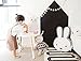 Hiltow Miffy Rabbit Toy Pillow,Decorative Cotton Throw Pillow for Kids (Large)