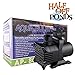 HALF OFF PONDS Submersible Water Pump, 4,000 GPH Pond Pump with 33FT Power Cord and 21FT Max Head, 276W Ultra Quiet Energy Efficient Pump for Koi Pond, Fountain, Waterfall, Water Garden, Skimmer