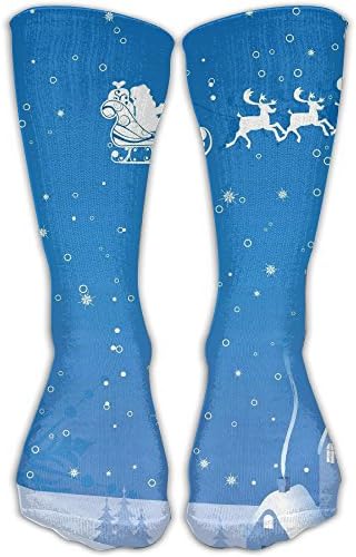 Cool Christmas Snowflakes Fashion, Stylish, Comfortable, Soft Stockings Knee High Socks For Men And Women, Easy To Clean