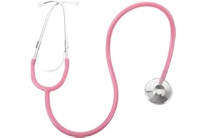 Kids Nursing Working Stethoscope Toy: Real Working Stethoscope for Children Role Play Cosplay Educational Equipments (Pink)