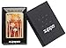Zippo Fusion Palm Tree Sunset Pocket Lighter, High Polish Brass