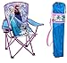 Disney Frozen Kids Folding Chair with Cup Holder and Carry Bag