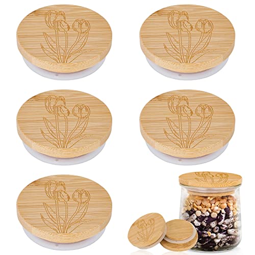 Oui Yogurt Jar Lids 6 Pack Bamboo Jar Lids for Oui Yogurt Jars