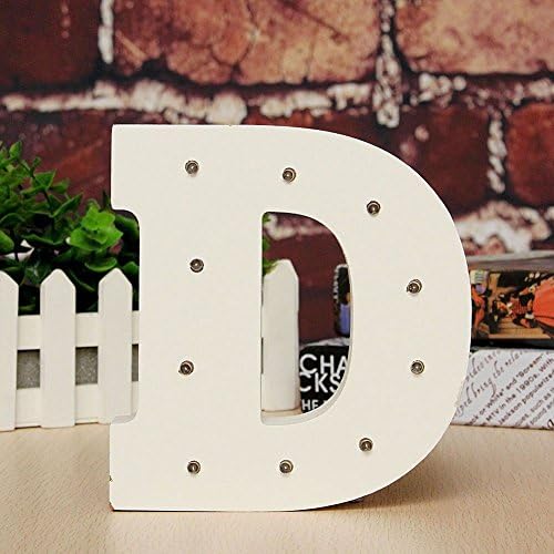 Little rock LED Alphabet LED Light White Wooden Letters Up in Lights Decorative