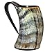 5MoonSun5's VIKING DRINKING HORN MUG Handcrafted Ox Cup Goblet - Drink Mead & Beer Like Game of Thrones With This Large Ale Stein - A Perfect Present For Real Men (HBN-VC)