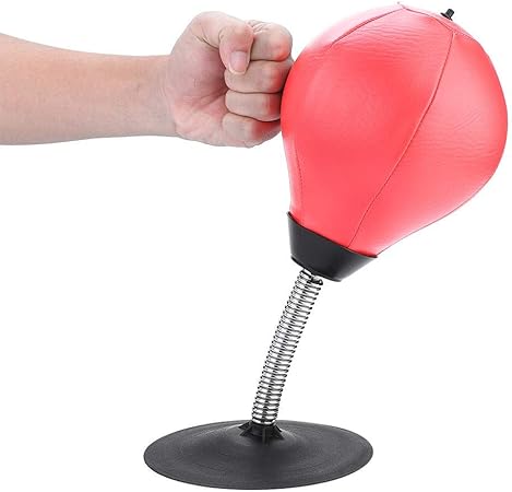 Alomejor Punching Ball De Bureau Sac De Frappe Poires De Vitesse Sac De Boxe Anti Stress Anti Frustration Sac De Vitesse Gonflable Entrainement Boxe Vitesse Et Activite Decompression Red Amazon Fr Sports Et Loisirs