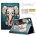 LittleMax iPad Mini Case [Cards Holder] Ultra Slim Lightweight Thin PU Leather Stand Flip Case Cover with Auto Sleep/Wake for iPad Mini 1/2/3/4-7.9 Inch - Elephant