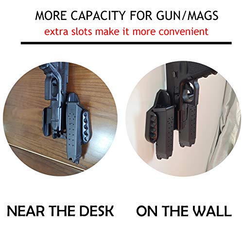 Gun Mount Pro, Quickdraw Design for Handgun, Pistol ,Magazines