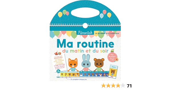 Ma Routine Du Matin Et Du Soir Memoniak 19 Calendriers Enfants Memoniak French Edition Nesk Amazon Com Books