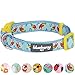 Blueberry Pet Essentials 10 Patterns Statement Funny Parrot Designer Adjustable Dog Collar, Medium, Neck 14.5