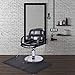 Giantex 3 x 5 ft Salon Floor Mat Barber Shop Chair Floor Anti Fatigue Mat for Hair Styling Rectangle Comfort Beauty Salon Chair Floor Mats, Black