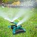 Lawn Sprinkler, Automatic 360 Rotating Adjustable Kids Sprinkler Lawn Irrigation System Covering Large Area with Leak Free Design Durable 3 Arm Sprayer, Summer Outdoor Game Waterpark Toys Accessories primary