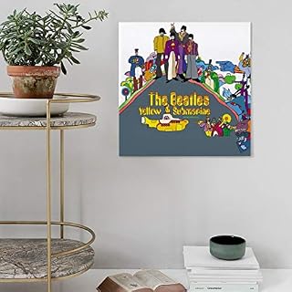 XYDQ Poster sur toile The Beatles Yellow Submarine Cover 1 décoration murale moderne pour chambre de famille 50 x 50 cm - Les Beatles, Paul McCartney, John Lennon, RIngo Starr, George Harrison XYDQ Poster sur toile The Beatles Yellow Submarine Cover 1 décoration murale moderne pour chambre de famille 50 x 50 cm – Image 5