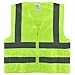 Small /Neiko High Visibility Neon Yellow Zipper Front Safety Vest with 2 Side Pockets, ASIN/ISEA Standard