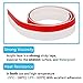 Ansoon Self-Adhesive EPDM Under Door Draft Sweep Weather Stripping Door Bottom Seal Strip,1.6in Width x 39in Length (White)