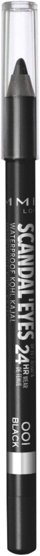 Rimmel Scandaleyes Eyeliner Waterproof Khol 24hr Black 1.3g