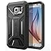 Poetic Revolution Series Dual Layer Complete Protection Hybrid Case with Built-In Screen Protector for Samsung Galaxy S6 (2015) - Black