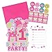 Amscan One Wild Girl 1st Birthday Die-Cut Postcard Invitations, 6