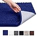 Vdomus Non-Slip Microfiber Shag Bathroom Mat (20x32 Inch, Blue)