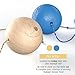 Oh Ball Premium Massage Ball Roller-Effective Plantar Fasciitis Foot Pain Relief,Trigger Point Deep Tissue Myofascial Muscle Release,100% American Natural Organic Maple Hardwood with Paracord Handles