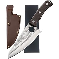 Amazon.com: Kakamono Meat Cleaver Knife 6 Inch,Hand Forged Boning ...