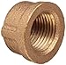 Brass Pipe Fitting, Class 125, Cap, 1/2