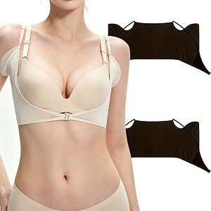 XCCFFSH Women's Underarm Sweat Vests, 2Pcs | Breathable, Armpit Sweat Proof, Front Clip Design