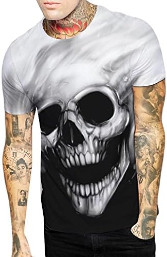 Clearance! Men's Summer Octopus Printing Tees Shirt Short Sleeve Lovers Couples Blouse Tops