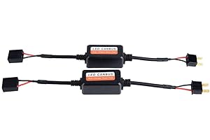 Aramox Error Canceler Filter, 2PCS Car LED Headlight Decoder Radio Audio Anti-interference Error Canceler Filter Error Cancel