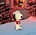 PRODUCTWORKS 32-Inch Pre-Lit 3D Peanuts Santa Snoopy Christmas Yard Decoration, 80 Lights