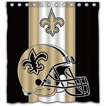 Amazon Com Potteroy New Orleans Saints Team Simple Design Shower