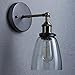 CLAXY® Ecopower Industrial Edison Old Fashion Simplicity Glass Wall Sconce Metal Base Cap