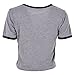 Beautygirl Women Casual Short Sleeve Crop Top Letter Printed T-Shirt