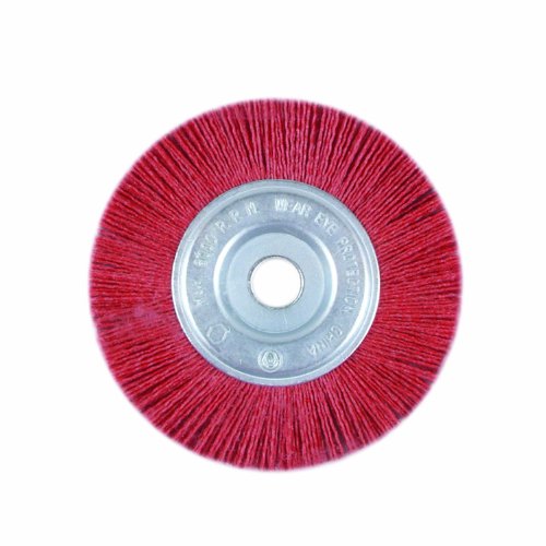 Dico Nyalox Wheel Brush - 4 Inch Diameter, 80 Grit Grey Extra Coarse, Mandrel Mounted - View #9