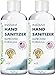 Instant Hand Sanitizer Gel - Value Size Advanced Natural Hand Sanitizer Cleaner Portable Aloe Vera Moisturizer by Premium Nature (2PK (2x 4 oz))