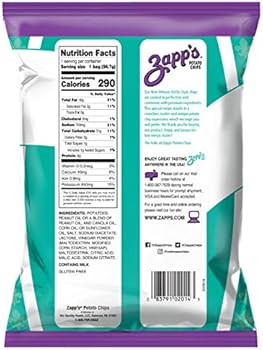 Zapp S New Orleans Kettle Style Potato Chips Salt And Vinegar Crunchy Chips With A Bold Flavor Great For Lunches Or Snacking On The Go 2 Oz Bag Pack Of 25 Amazon Com
