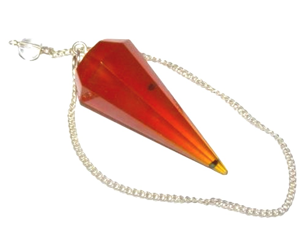 6-sided Amber Pendulum Dowser