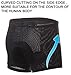4ucycling 3D Silicon Gel Padded bike Underwear Shorts - Breathable,Lightweight,Men -Women,Black, Medium