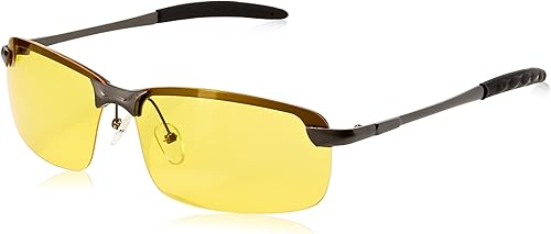 Gafas sin montura cuadradas con visión nocturna