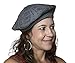 Always Eleven Satin Lined Knit Beret Hat (Gray)