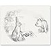 Stuck in The Rabbit Hole - Winnie The Pooh 11x14 Unframed Nursery Art Print