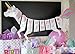 Unicorn Party Birthday Supplies Kit High Quality Serves 16 Guests, includes a Table Cover, a Unicorn Banner, Cute Cups, Colorful Cutlery, 2-set Plates. Perfect to Host a Special Party for Your Girl