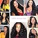 Ugrace Hair Loose Curly Hair Bundles with Closure Brazilian Virgin Hair Loose Deep Wave with Closure with Baby Hair Soft and Bouncy Natural Wave Human Hair with Closure 10/12/14+10 Inch Free Part