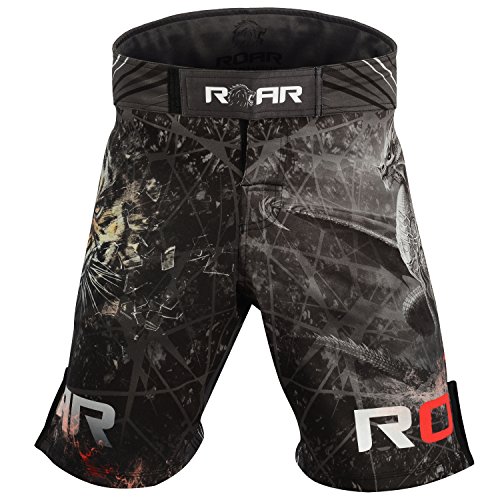 Roar Boxing Mixed Martial Arts MMA Cage Fighting Shorts BJJ Grappling No Gi Wear (Dragon, Medium) - Thumbnail 4