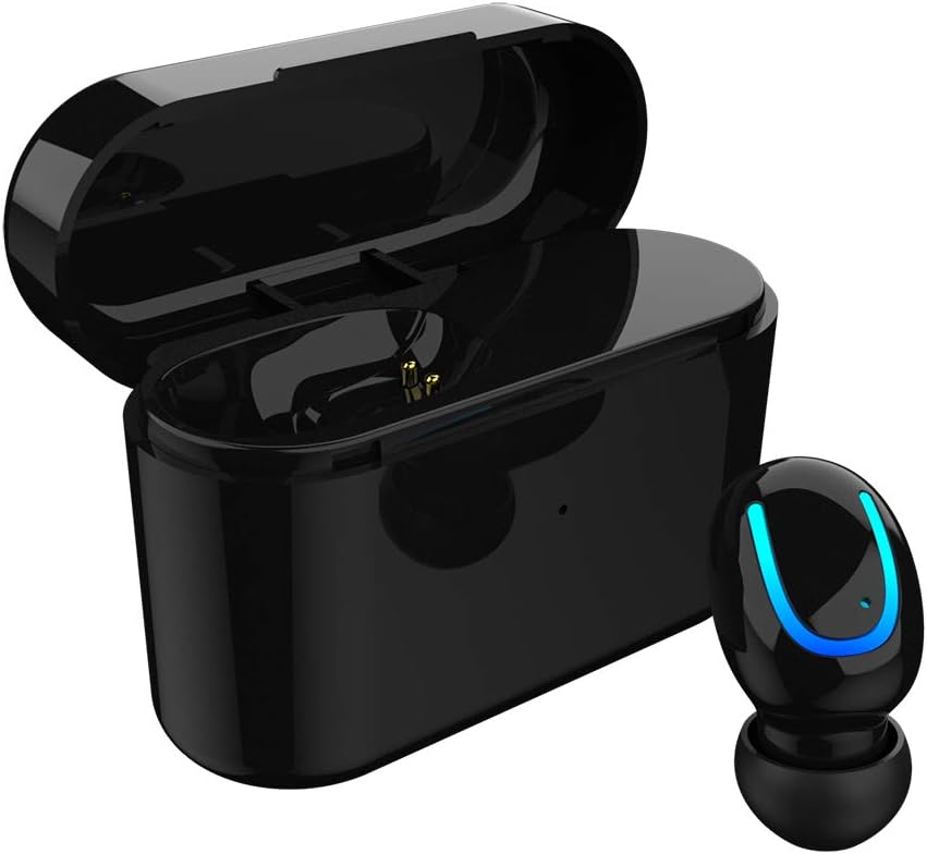 1 Pcs Bluetooth 5.0 EDR Earbud with Charging Case HD Mini Wireless Bluetooth Earphone with Mic Noise Canceling in-Ear Headphone for iPhone iPad Android Cell Phones