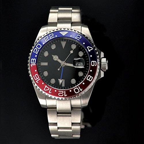 Rolex Parnis Gmt Master Ii 43mm Parnis Sapphire Glass Gmt Master