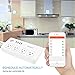 Power Strip Alexa, Tonbux Wifi Smart Surge Protector with 4 USB Charging Ports and 4 Smart AC Plugs for Multi Outlets Power Socket Extension Cord, Voice Controlled by Amazon Alexa Echo, White