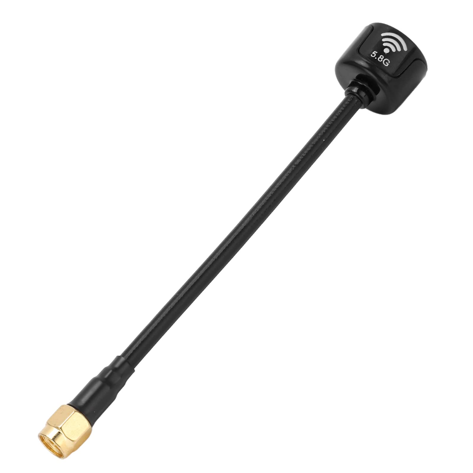 FRZY 2.5 Dbi Antenna, Impact Resistance 98% Antenna RHCP Radiation Efficiency ABS Material for RC FPV Drone Black