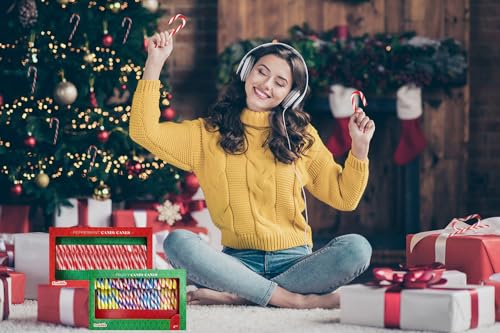 FRUIDLES 12-PACK CHRISTMAS 5 INCH CANDY CANES SUCKERS, PEPPERMINT FLAVOR, INDIVIDUALLY WRAPPED (12-PACK)